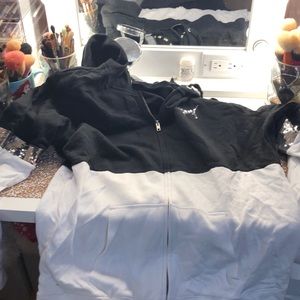 PINK victoria’s secret blinged out zip up hoodie